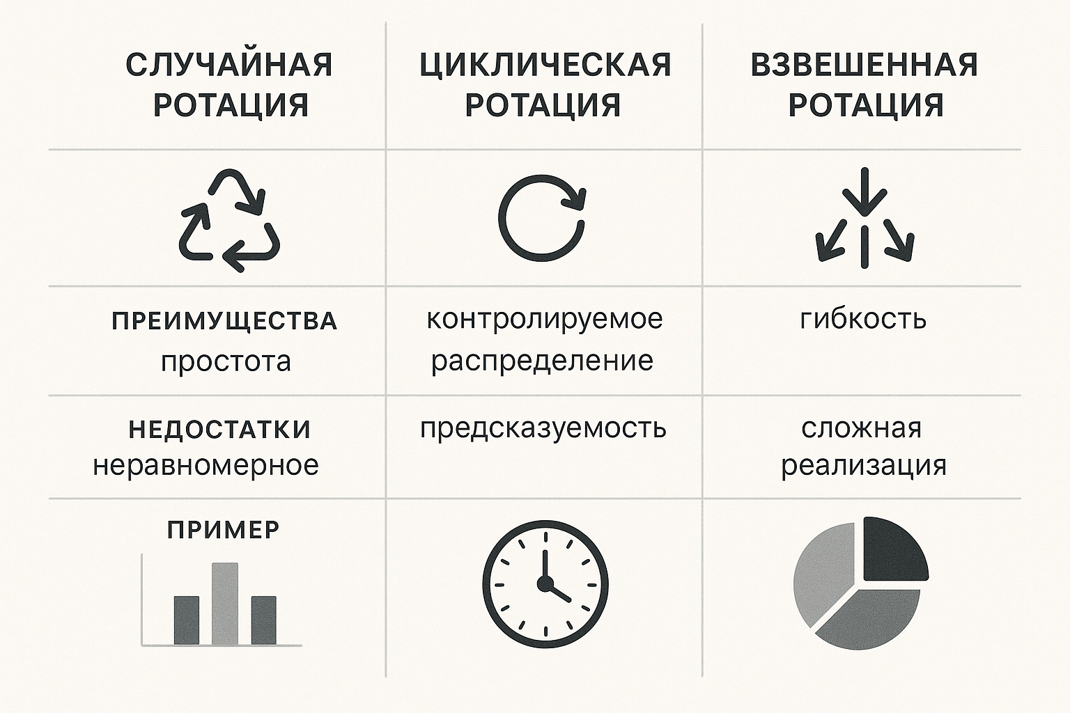 Варианты ротации