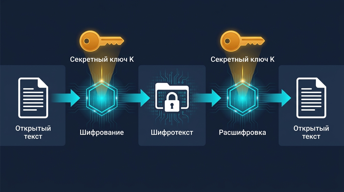 Схема симметричного шифрования