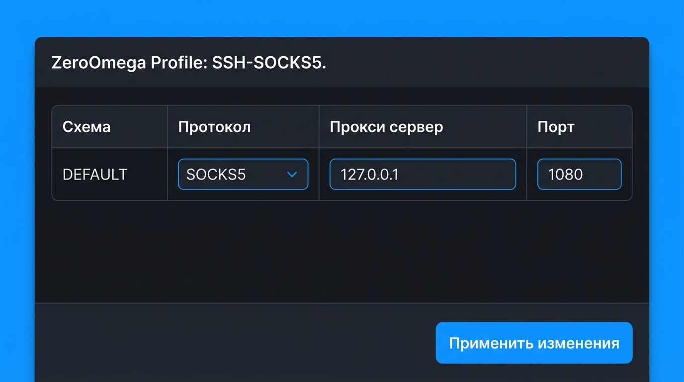 Настройка второй вариант